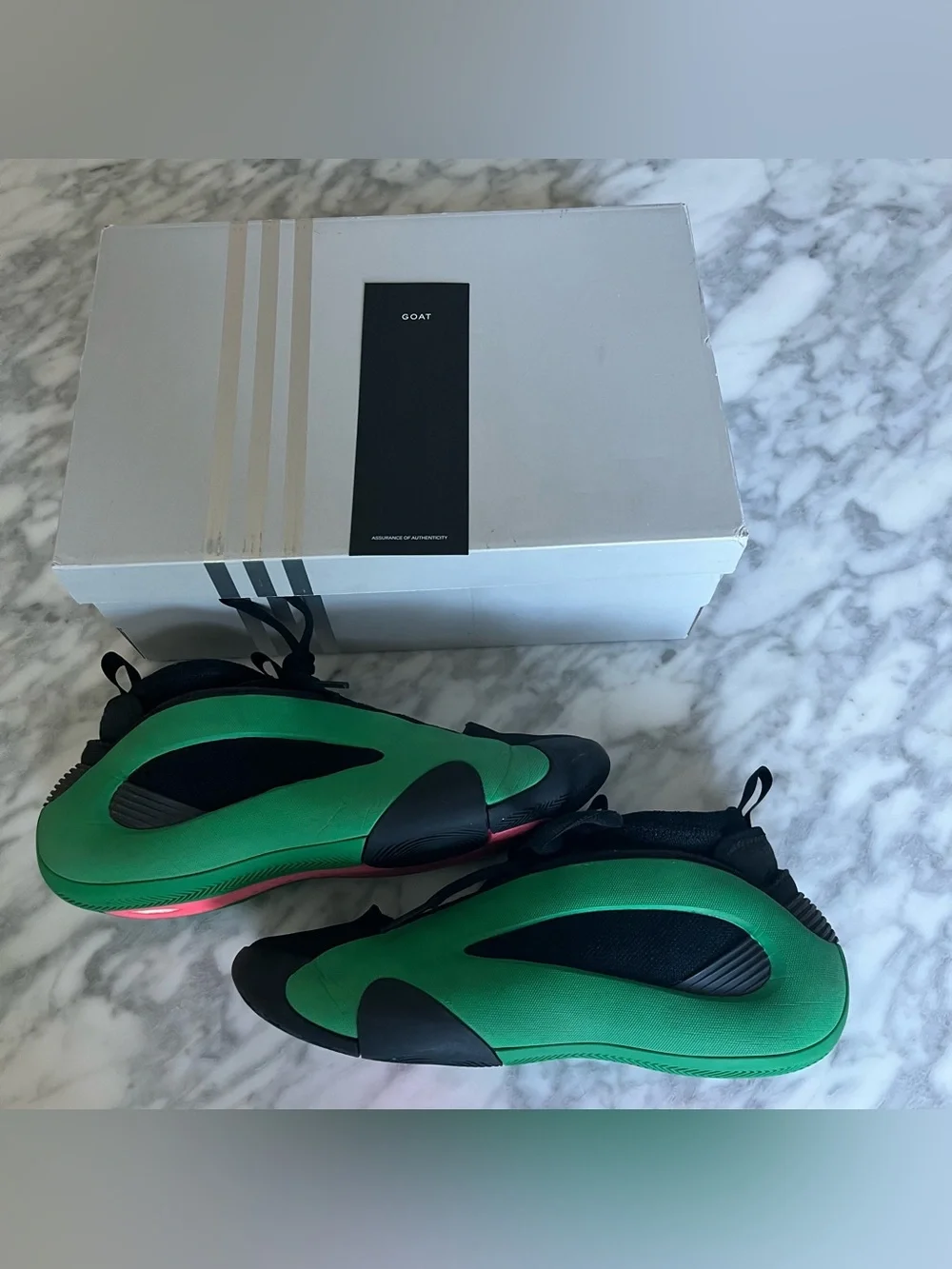 Adidas Harden Vol. 6 Green, Black, and Pink Basketball Sneakers #basketball